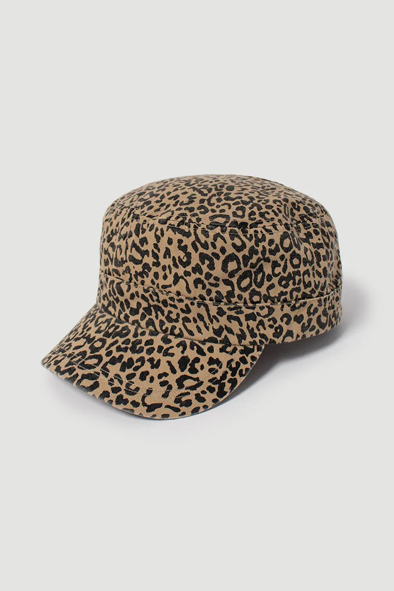 FWCDT82 - Fine leopard print Ponyflo cadet