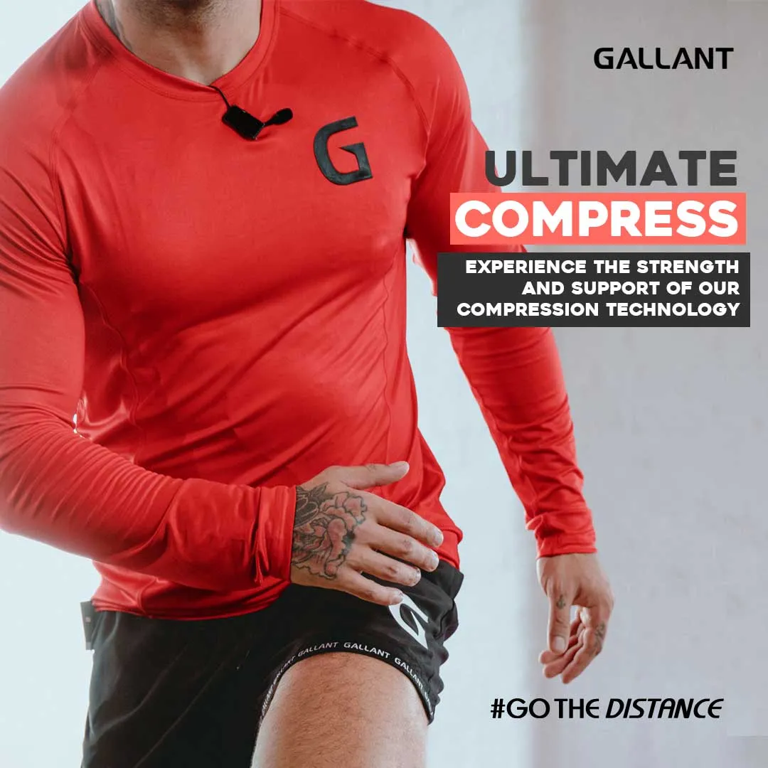 Gallant Base Layer Top - Red - Base Layers for Men
