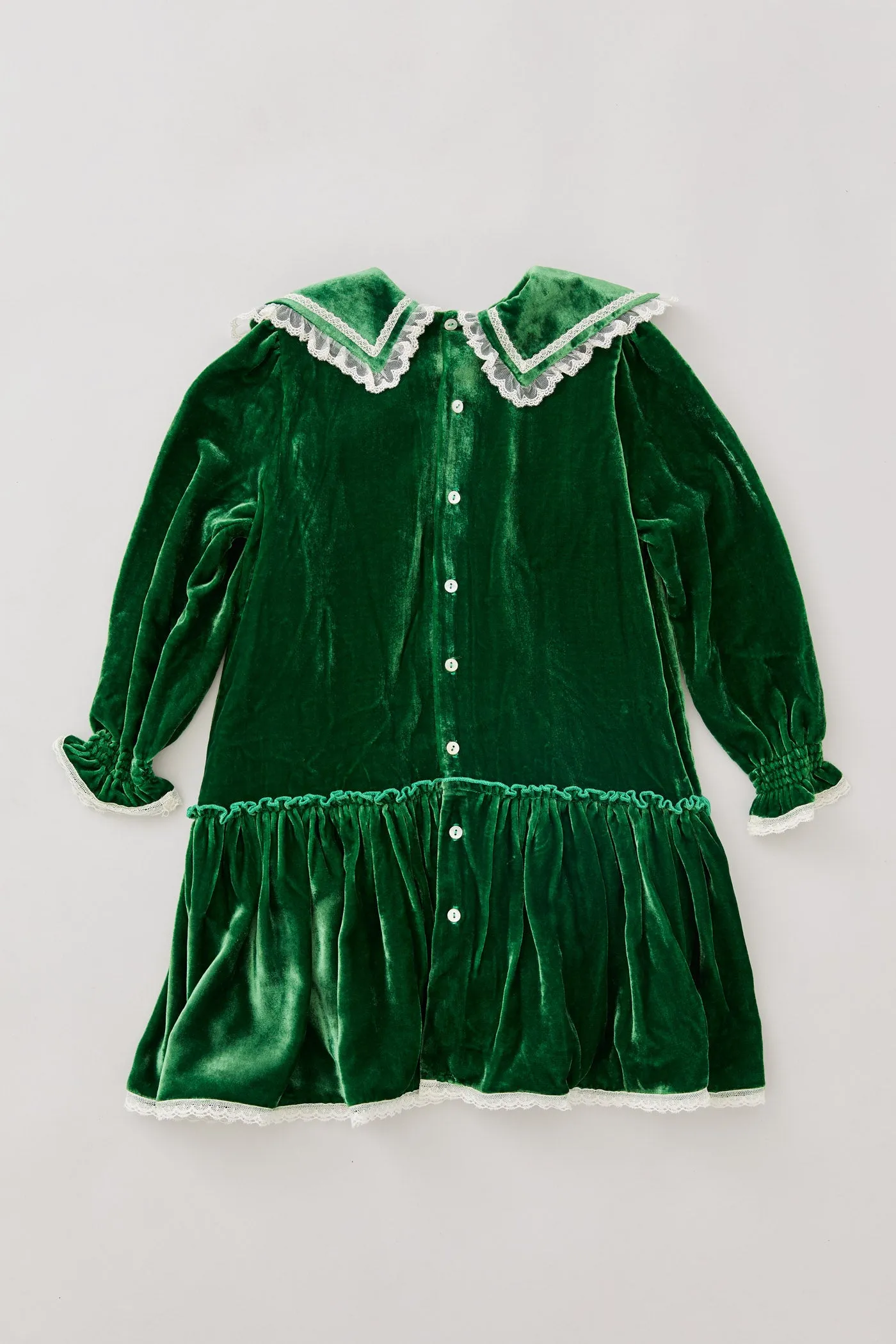 Ginger Dress Green Velvet - Occasional Party