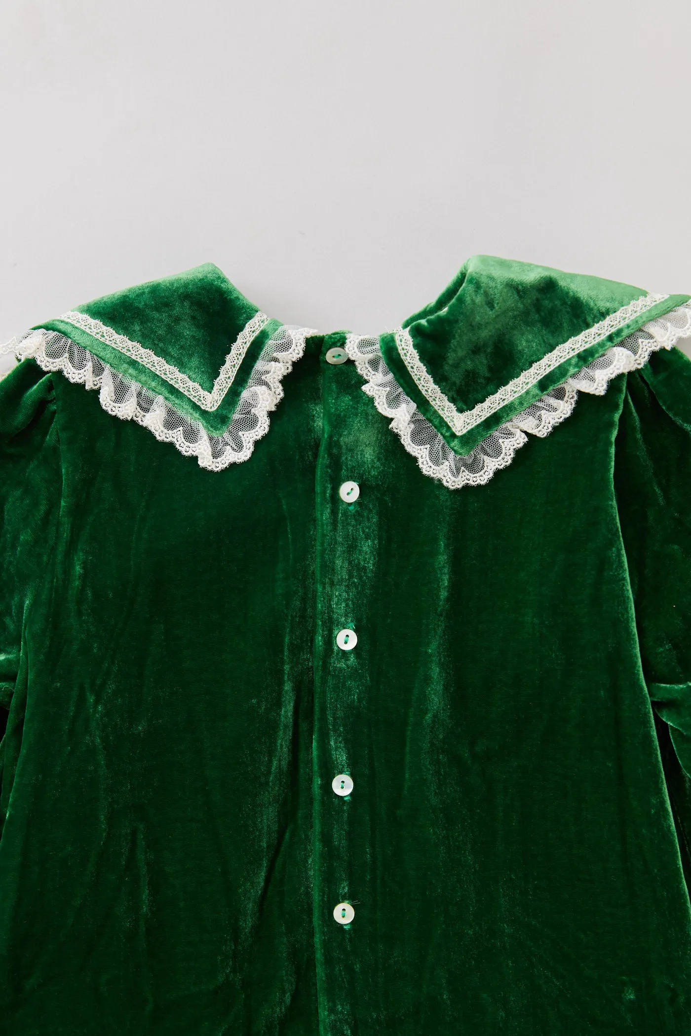 Ginger Dress Green Velvet - Occasional Party