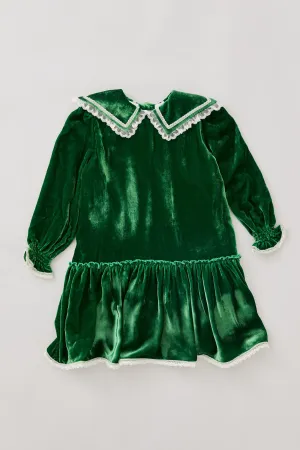 Ginger Dress Green Velvet - Occasional Party