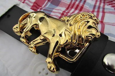 Gold Lion Metal Belt Buckle