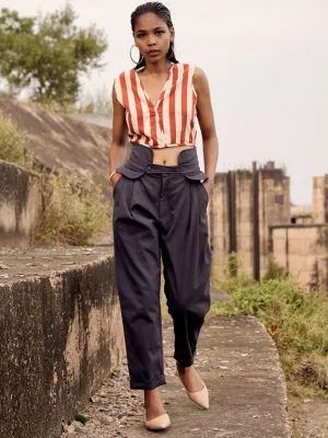 Grey Teal Trousers