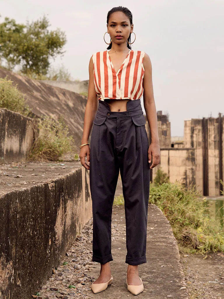 Grey Teal Trousers