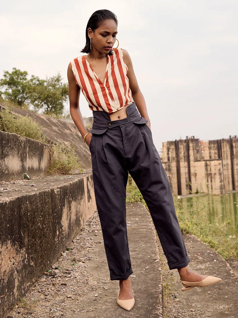 Grey Teal Trousers