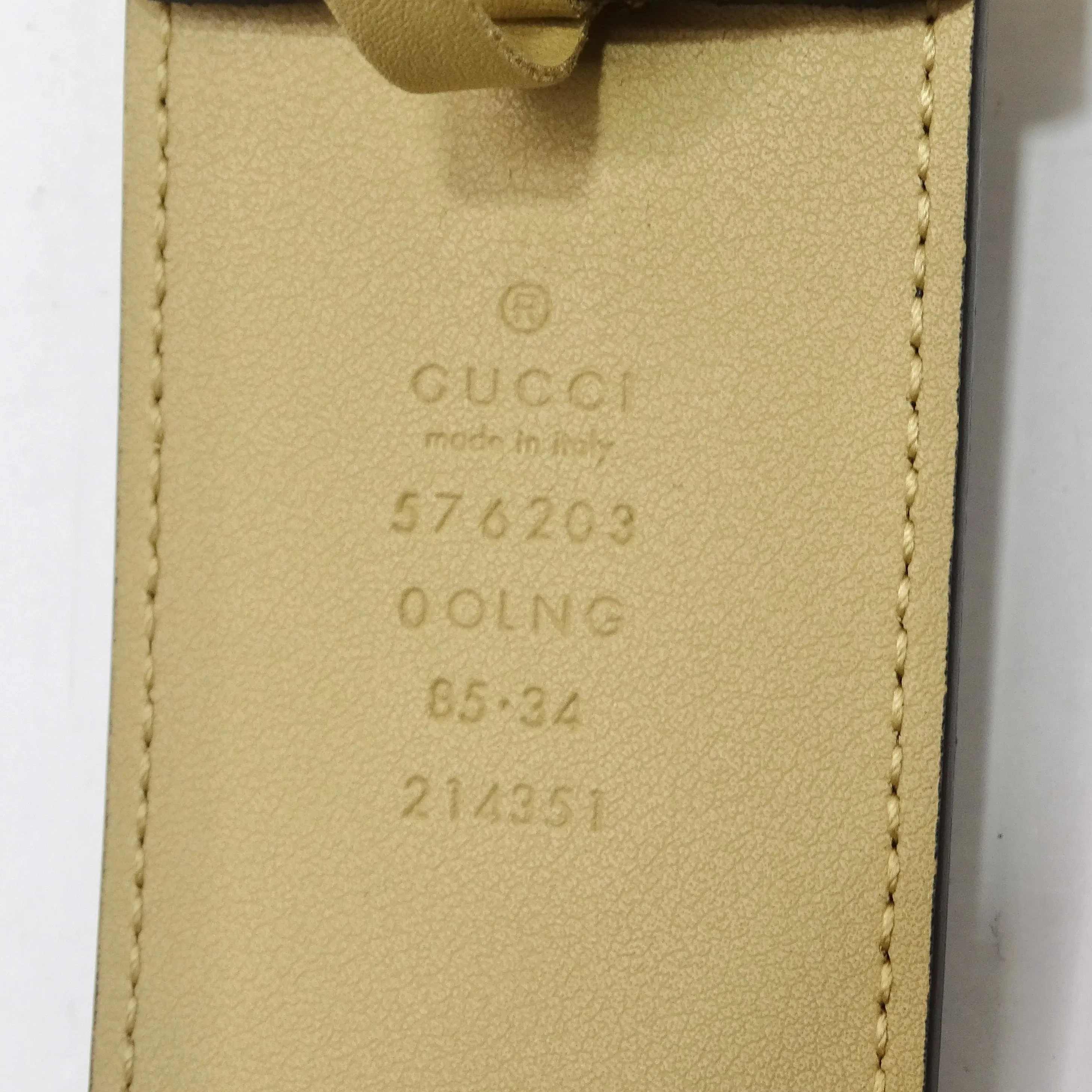 Gucci GG Marmont Diagonal Quilted Leather Belt