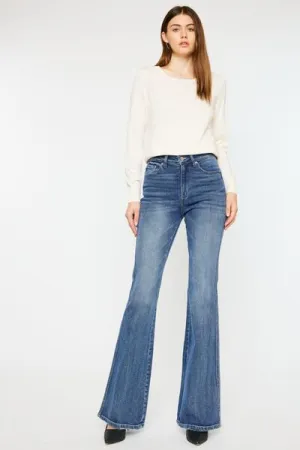 Hazel Blues® |  Kancan Cat's Whiskers High Waist Flare Jeans