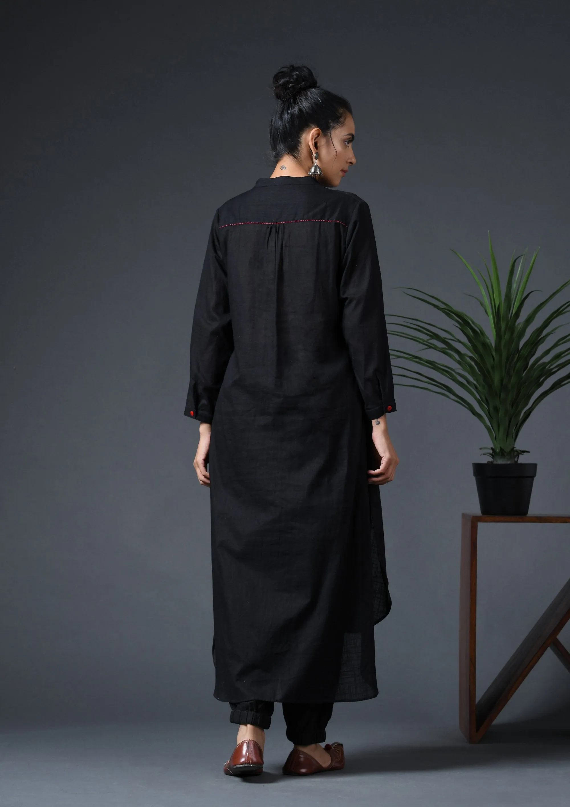 HIGH  LOW SLUB TUNIC
