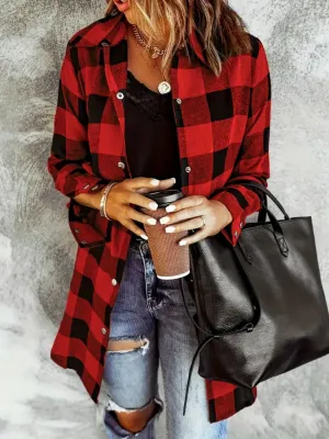 Hollie Buffalo Plaid Snap Down Shacket