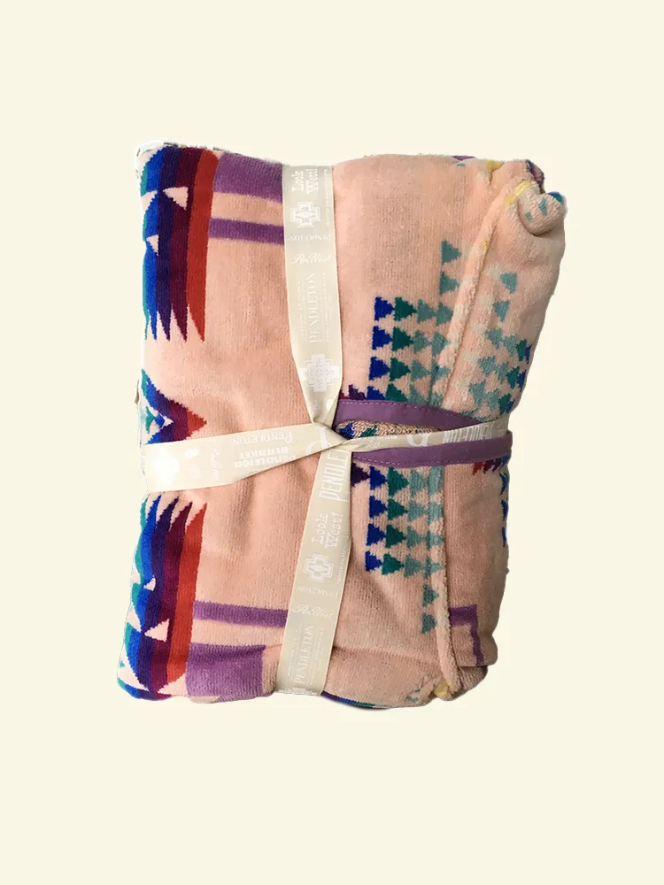 Hooded Towel for Kids by Pendleton, Chief Joseph Pink