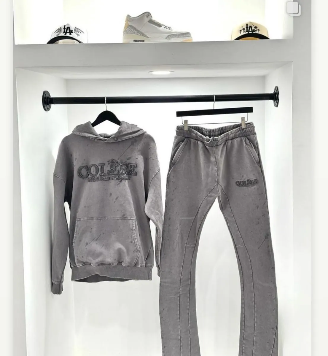 Hudson - Colere Stacked Sweatpants - Grey Acid