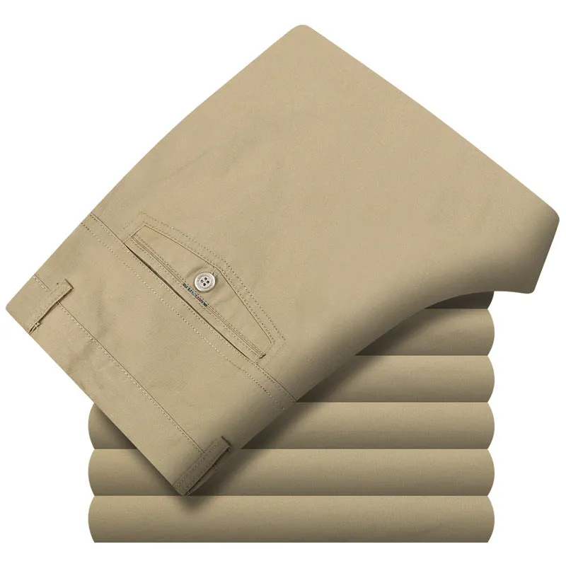 INSTOCK-Perky Kangaroo  Thin Middle-aged Men's Casual Pants