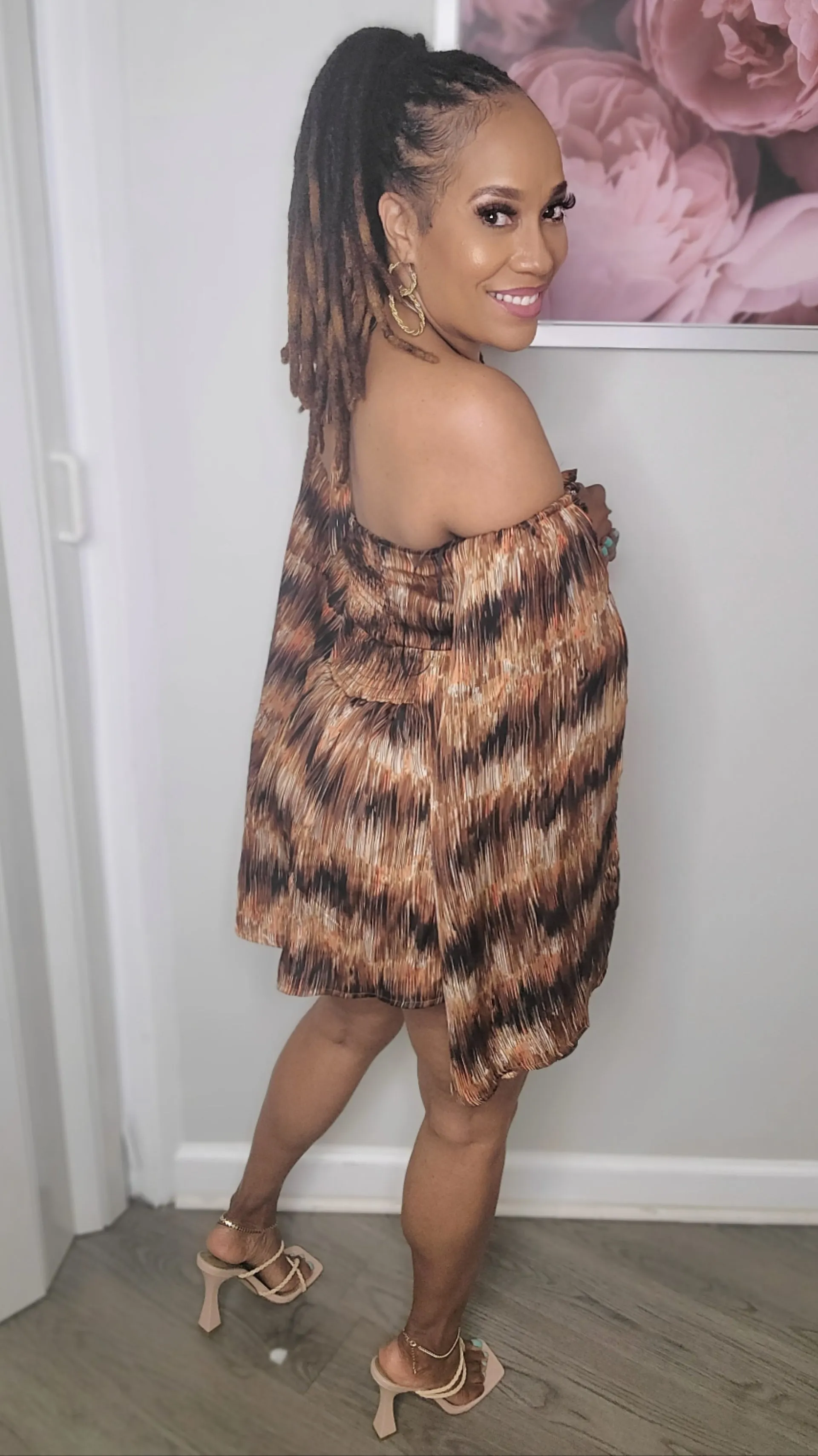 Island Tingz Bohemian Romper | Rust