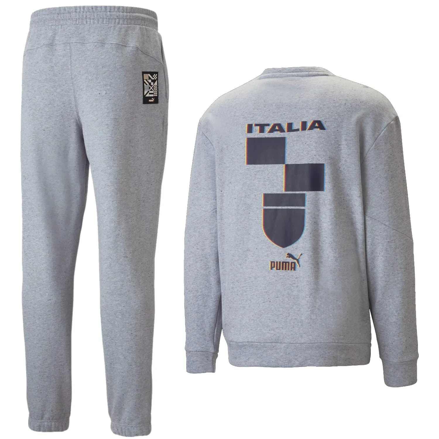 Italy light grey Casual Fans presentation sweat tracksuit 2022/23 - Puma