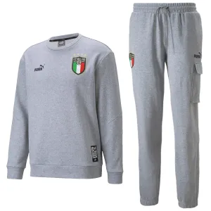 Italy light grey Casual Fans presentation sweat tracksuit 2022/23 - Puma
