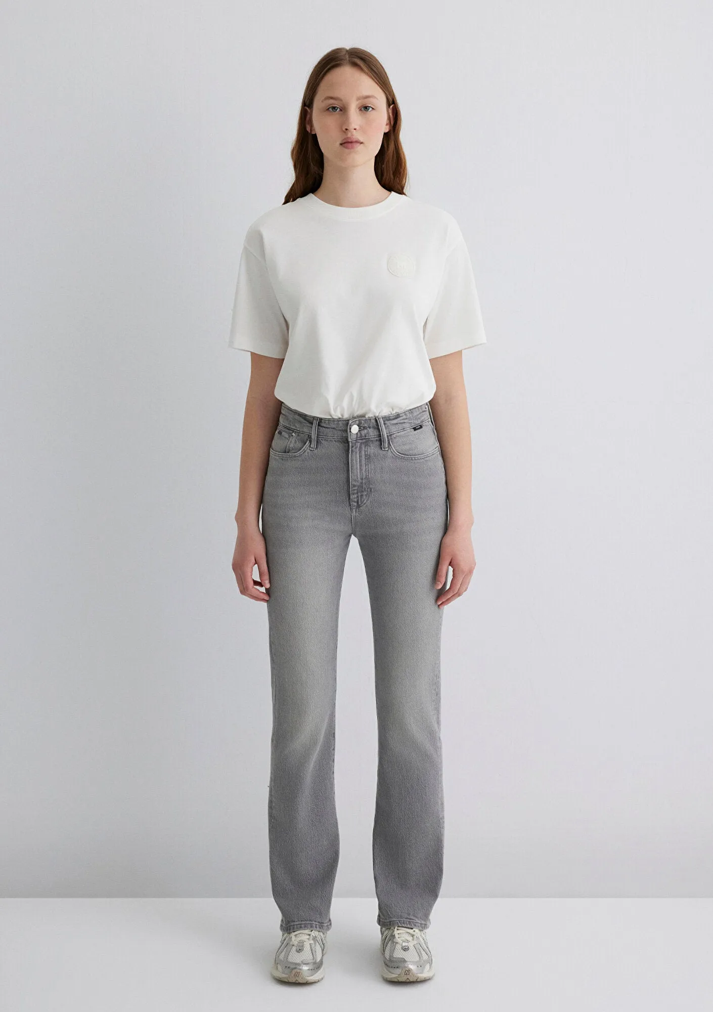Jane Mid Smoke Classic Denim Jean Pants