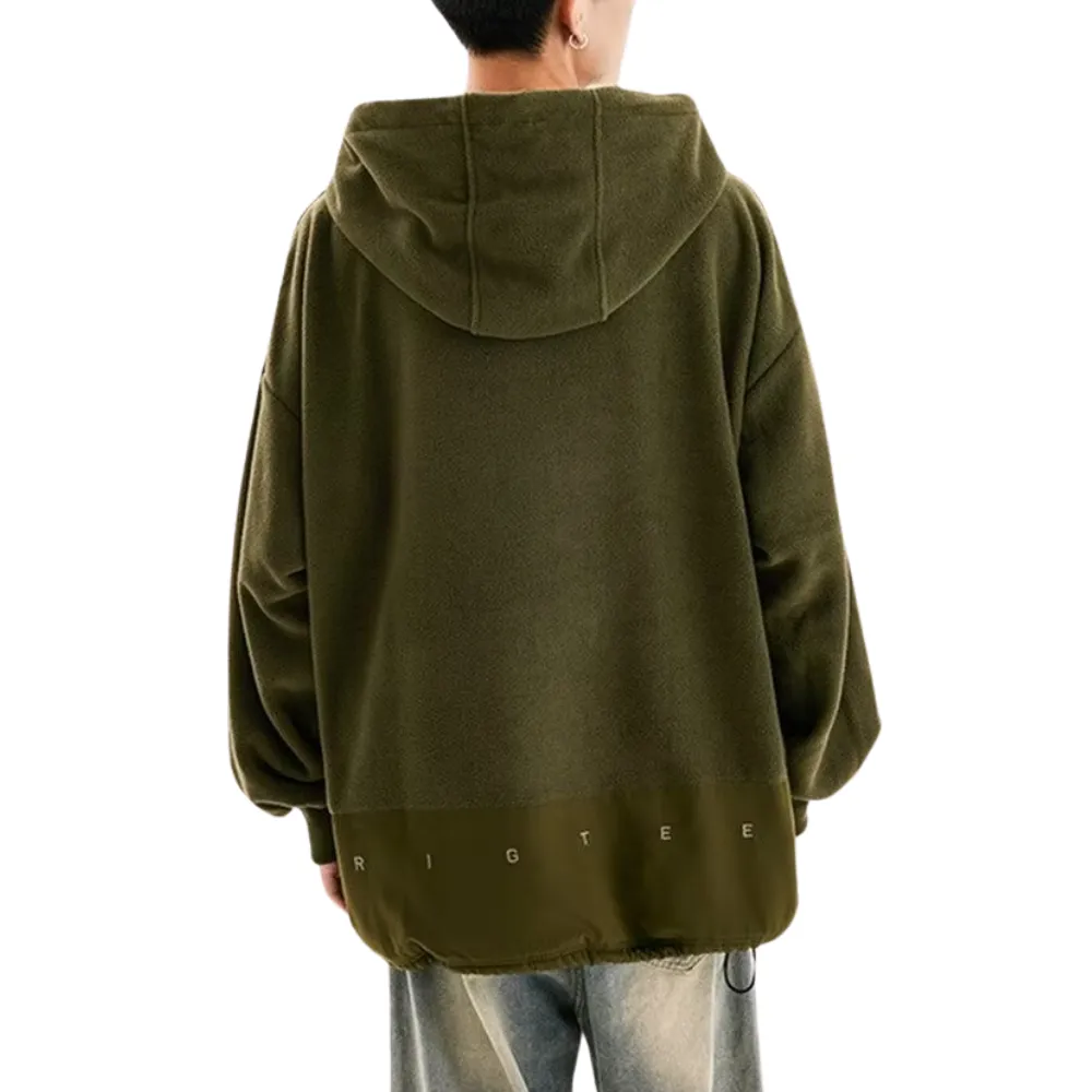 Japanese Solid Color Warm Hoodie