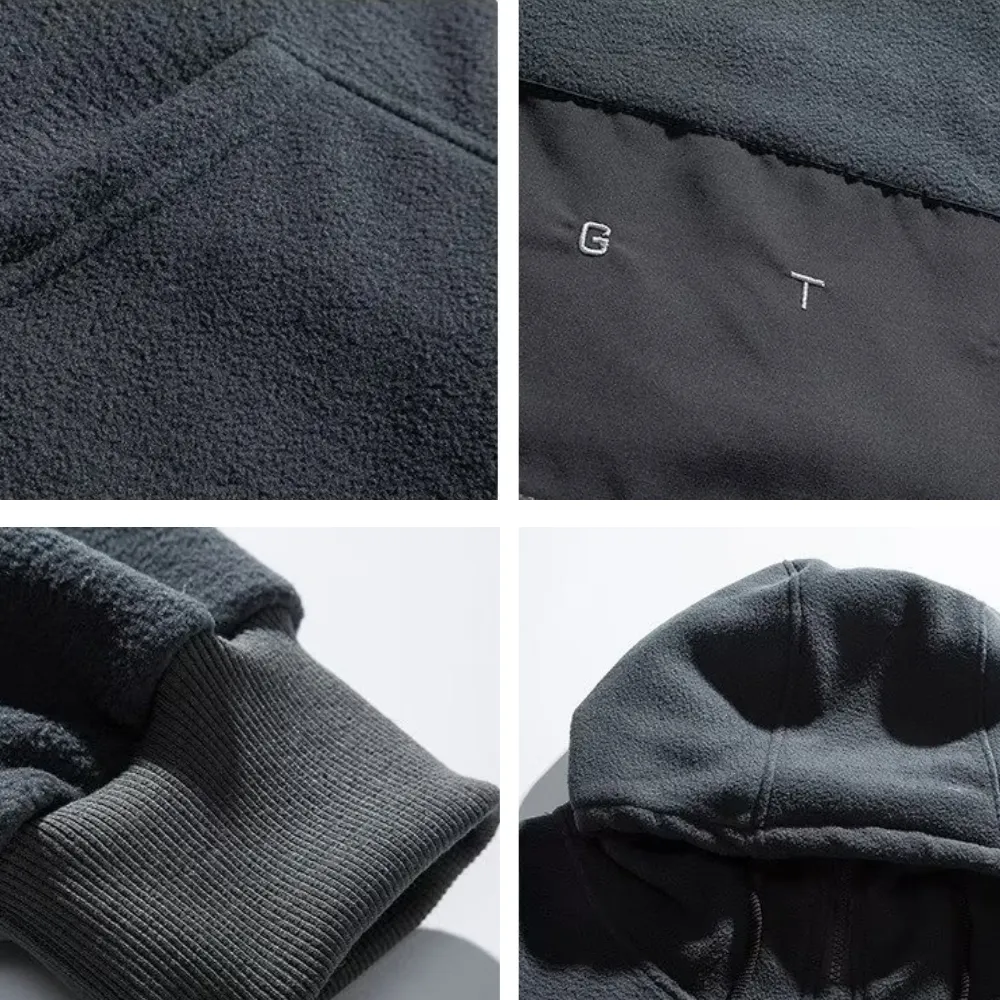 Japanese Solid Color Warm Hoodie