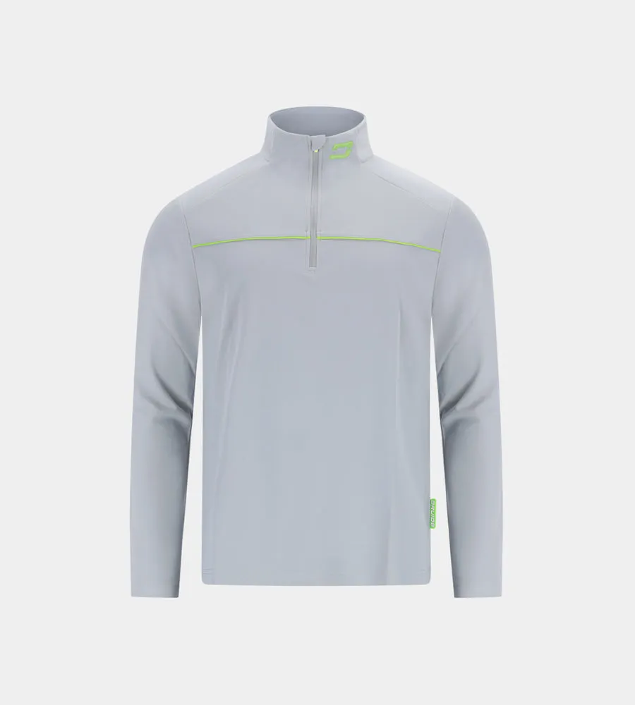 KIDS PIQUE MIDLAYER - GREY