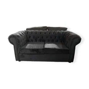 Kofisko 2 Seater Chesterfield Charcoal Couch