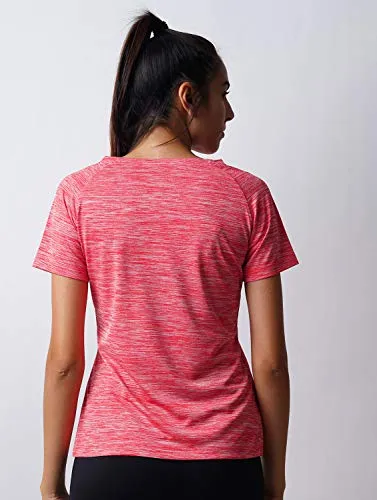 LAYA Harper Womens Sports Raglan Tee Red