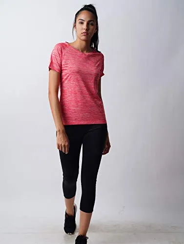 LAYA Harper Womens Sports Raglan Tee Red