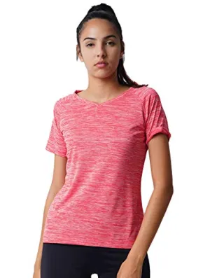 LAYA Harper Womens Sports Raglan Tee Red