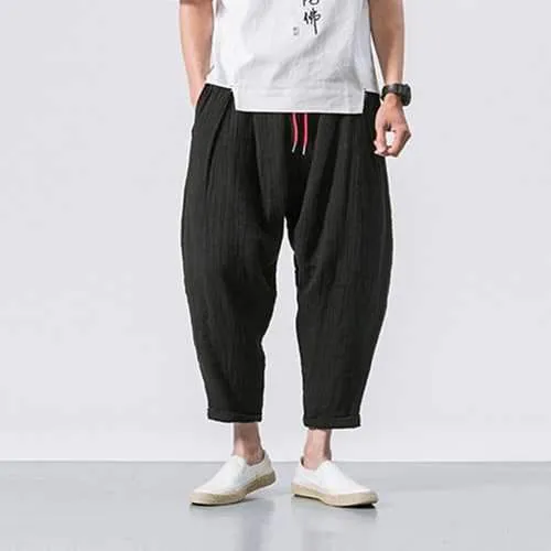 Linen Casual Baggy Loose Harem Pants
