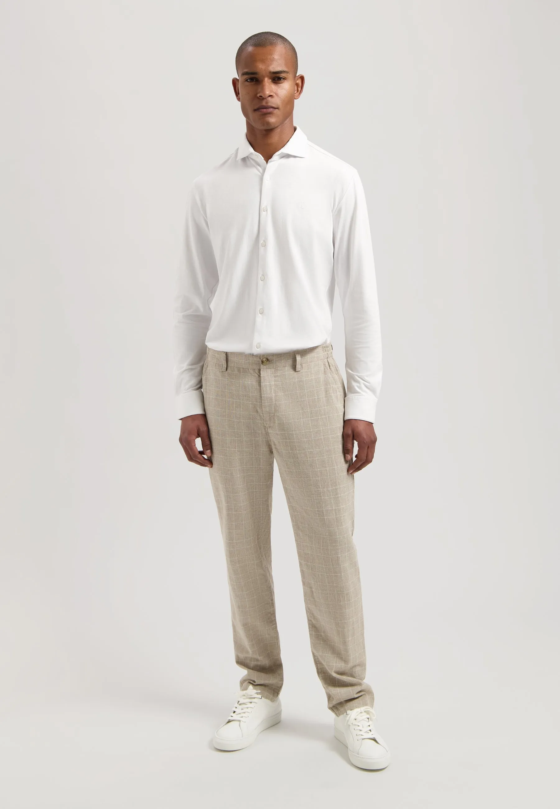 Logan Pants Linen Check