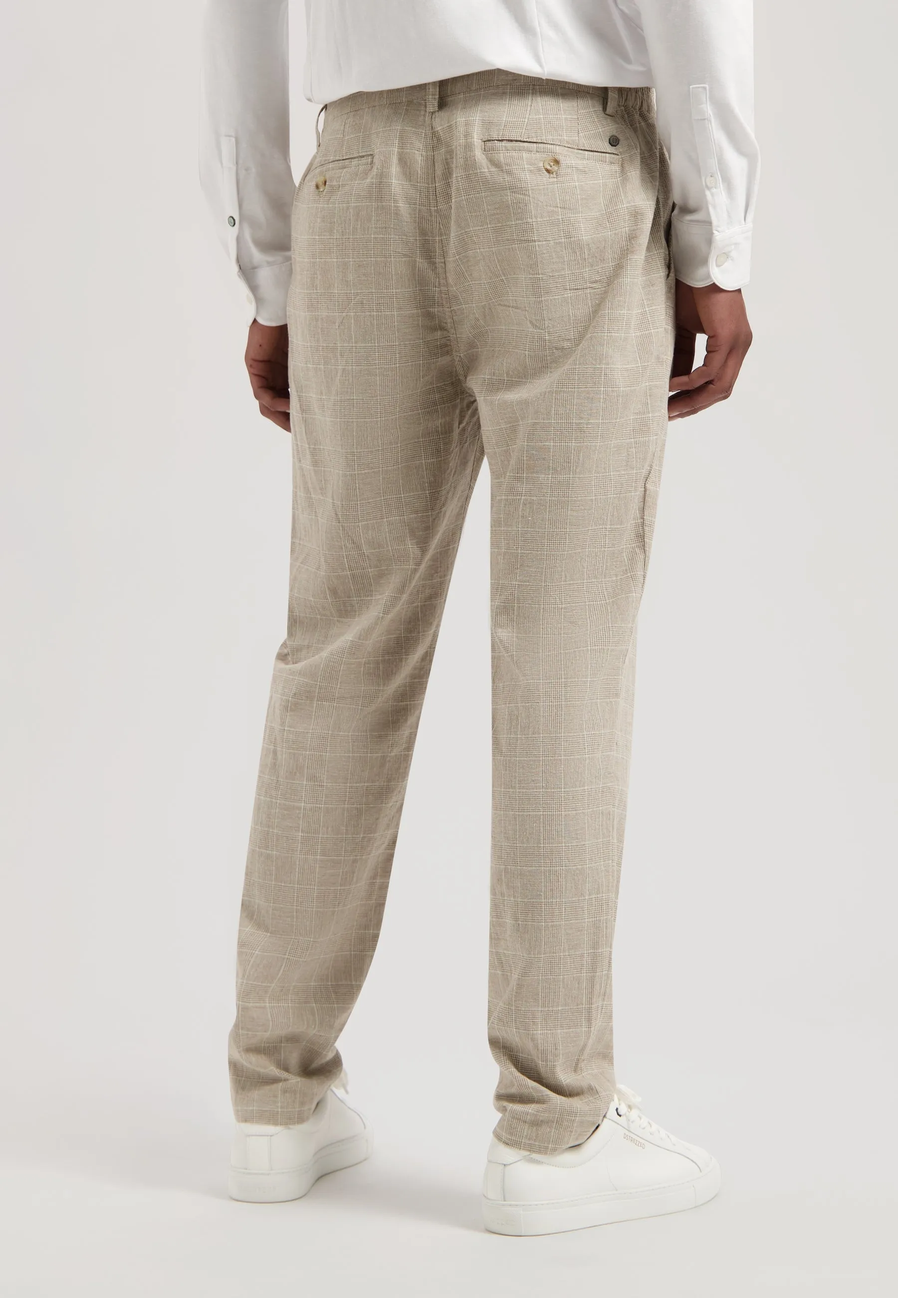 Logan Pants Linen Check