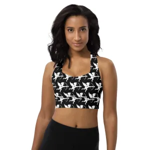 Longline sports bra Cupid (white)