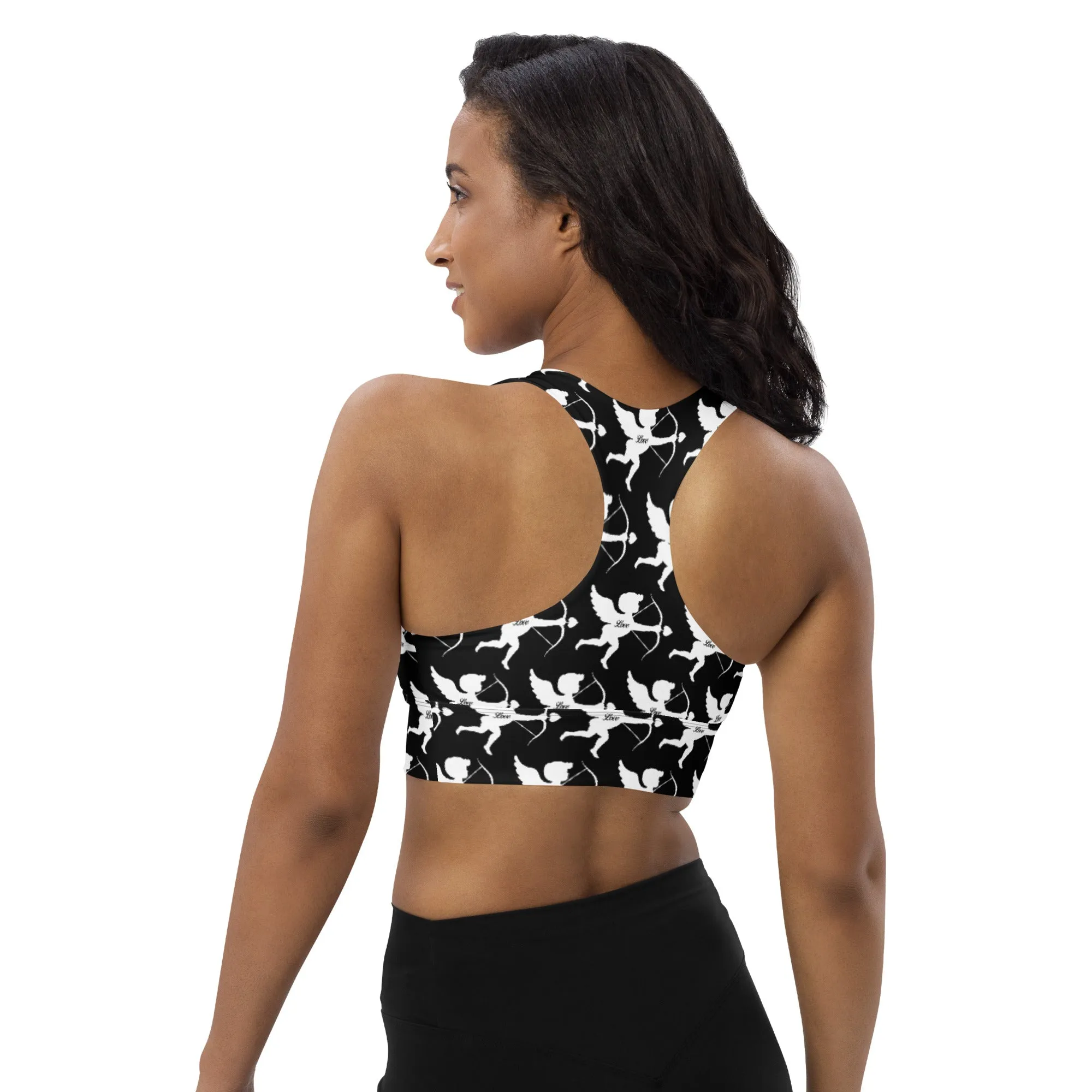 Longline sports bra Cupid (white)