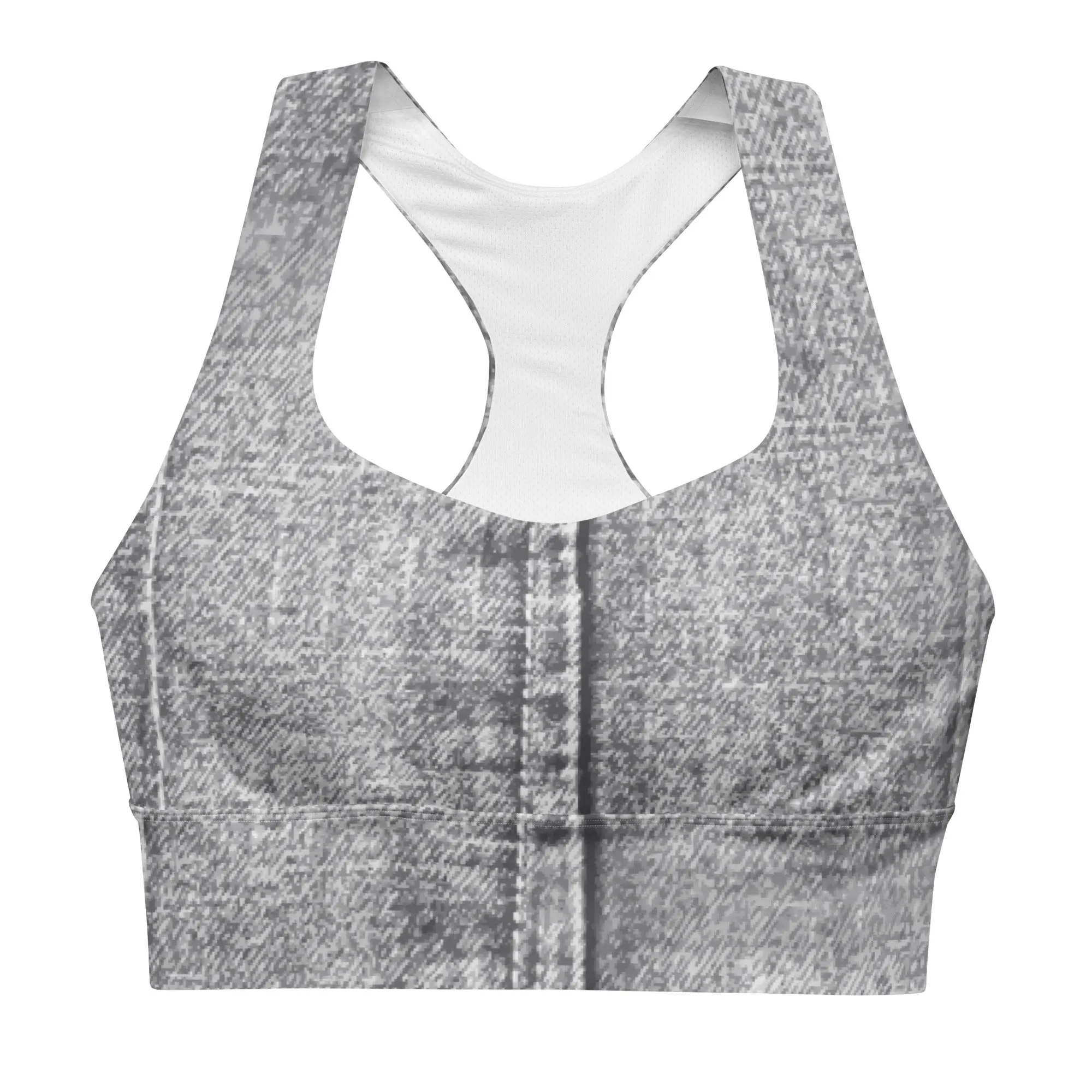 Longline sports bra Denim Black