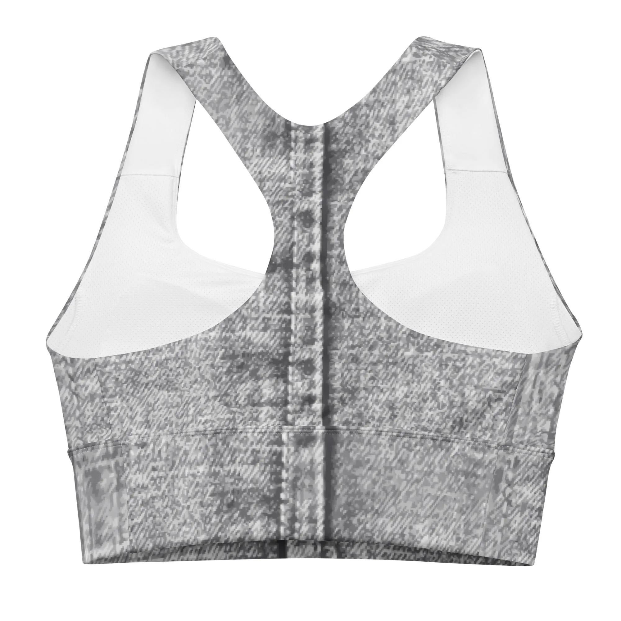 Longline sports bra Denim Black