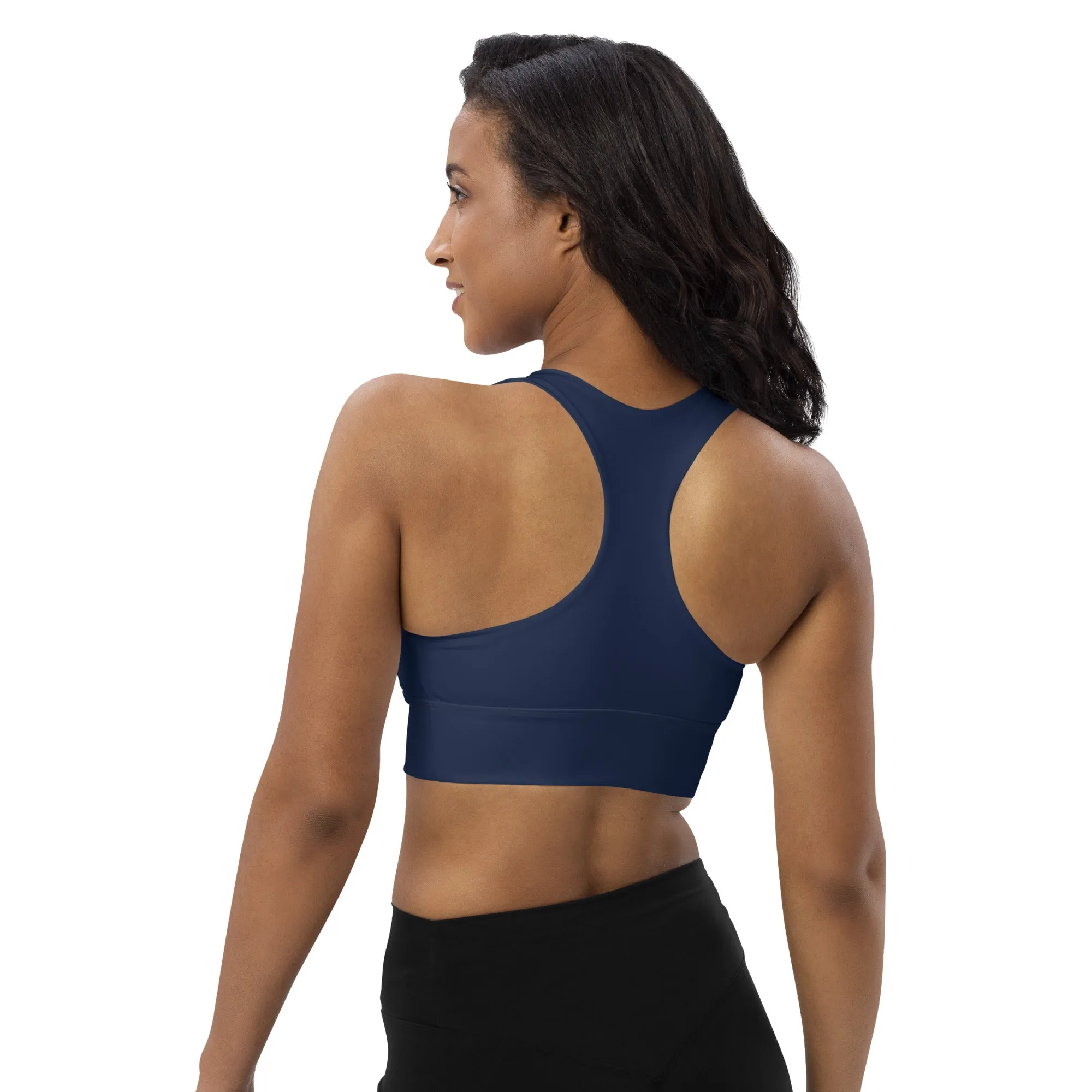 Longline sports bra Navy