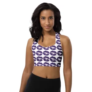 Longline sports bra Purple Kisses