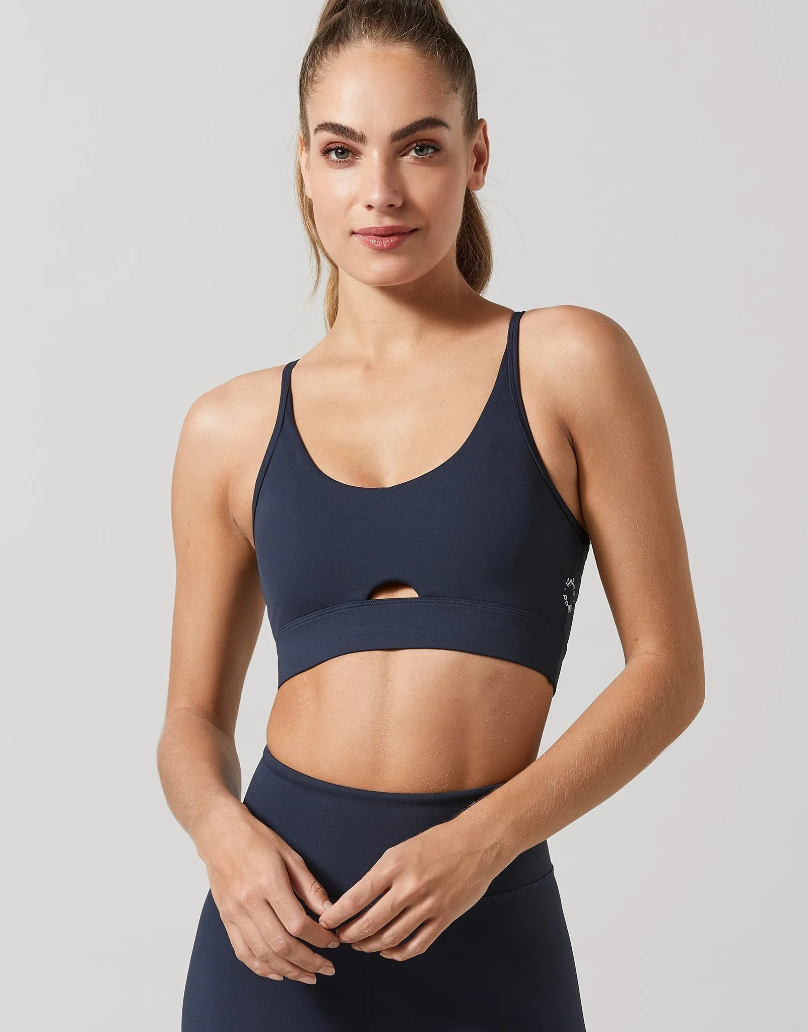 Luna Sports Bra in Navy
