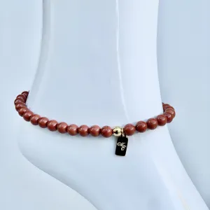 ME™ South Africa Red Japer 10-inch Anklet