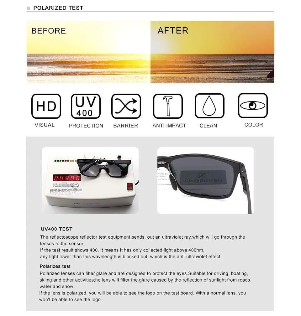Men Polarized Aluminum Magnesium Sunglasses