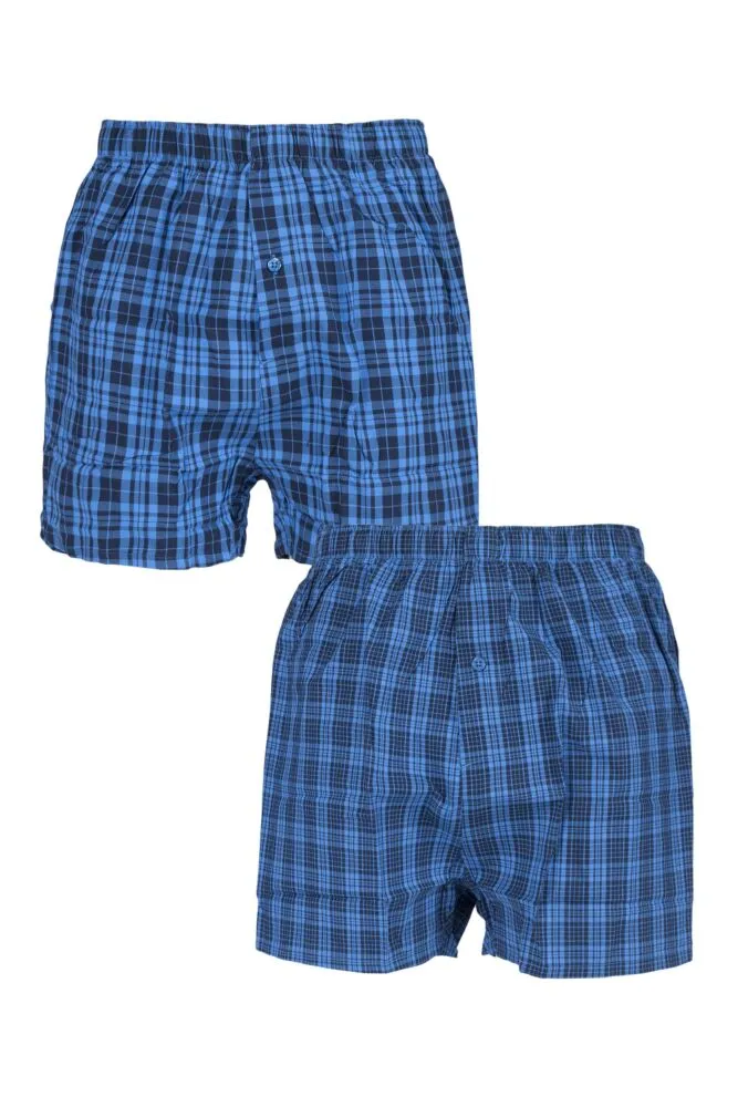 Mens 2 Pair Farah Woven Boxers