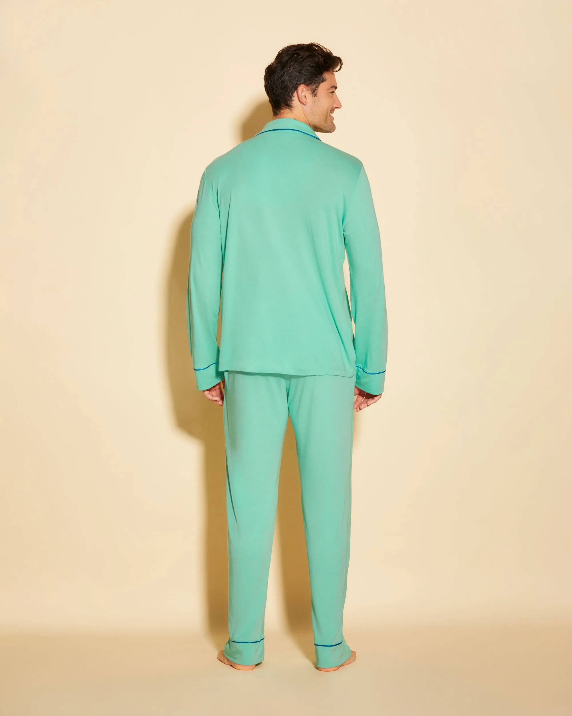 Men's Classic Long Sleeve Top & Pant Pajama Set