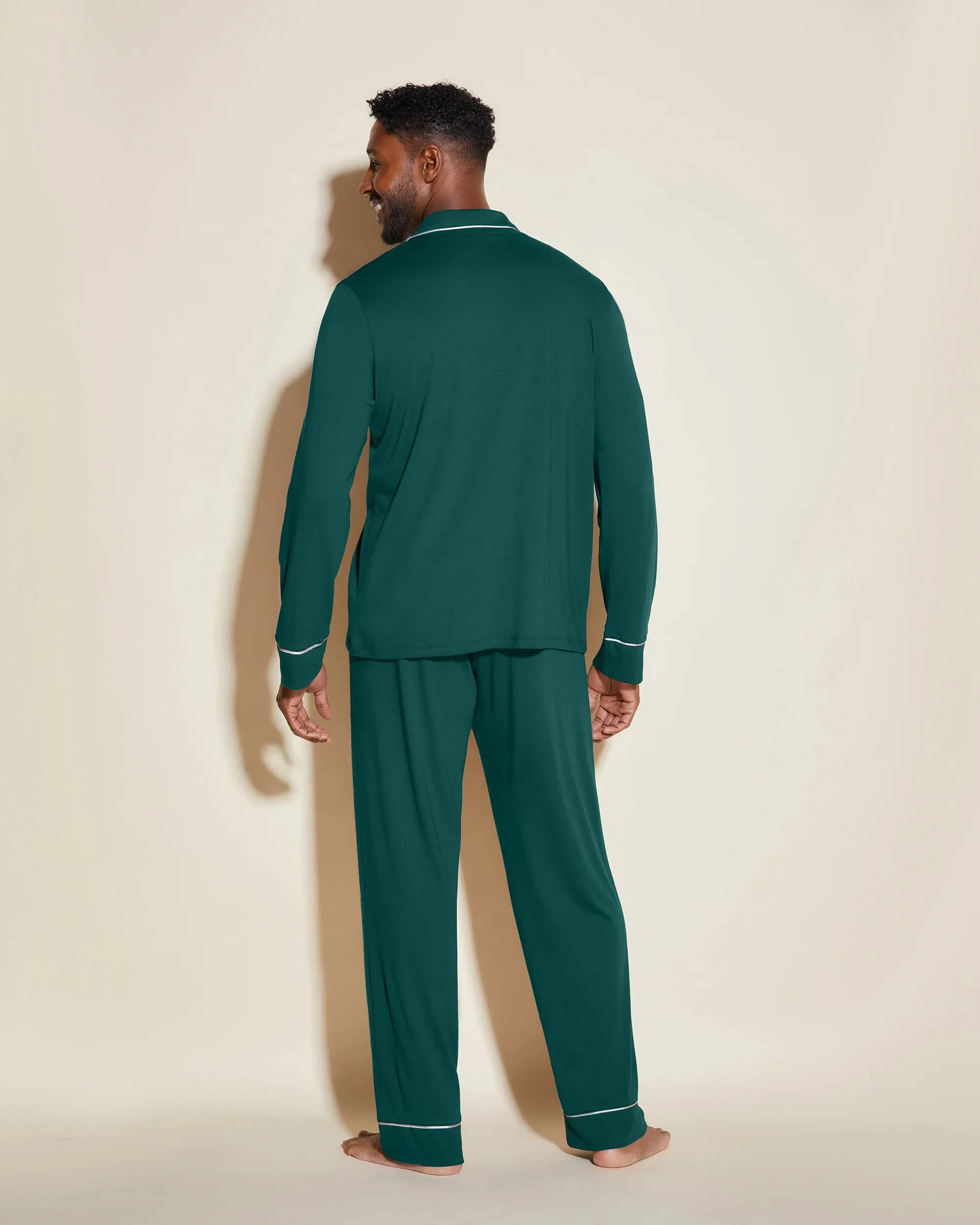Men's Classic Long Sleeve Top & Pant Pajama Set