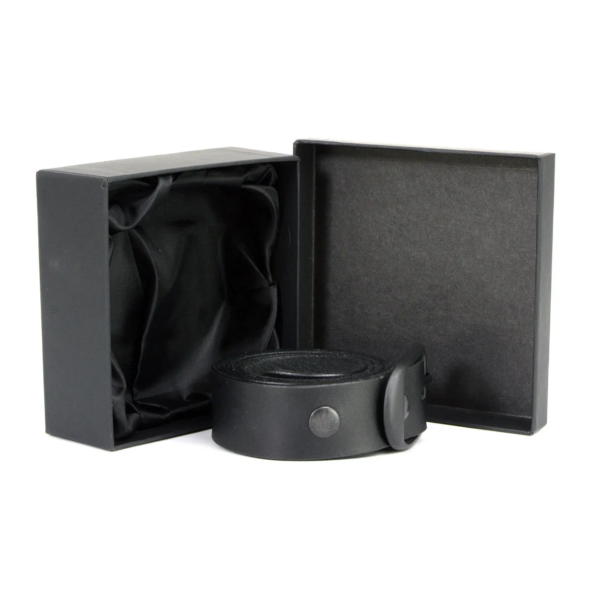Milwaukee Leather MP7110 Men's F* Around - Find Out Black Leather Belt w/ Interchangeable Buckle - 1.5 inches Wide