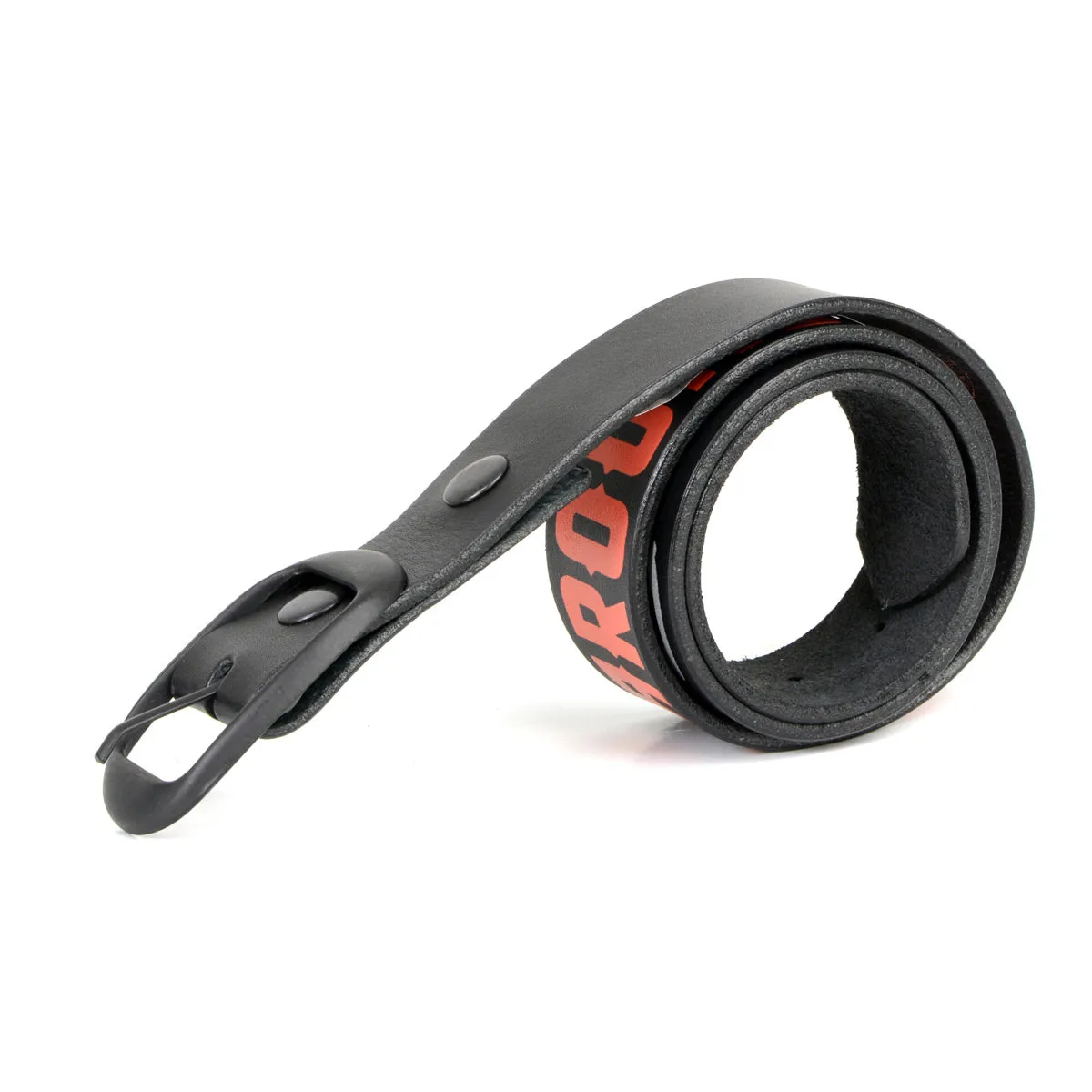 Milwaukee Leather MP7110 Men's F* Around - Find Out Black Leather Belt w/ Interchangeable Buckle - 1.5 inches Wide