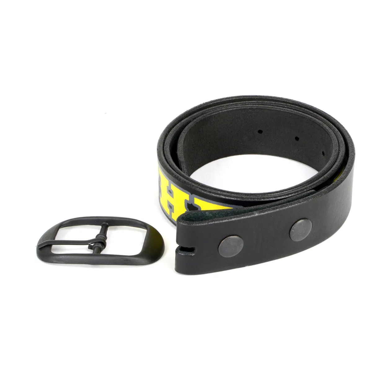 Milwaukee Leather MP7112 Men's We The People Black Leather Belt w/ Interchangeable Buckle - 1.5 inches Wide