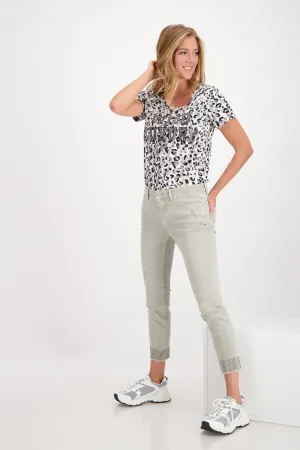 Monari Jeans with Rhinestone Embelishment M407445