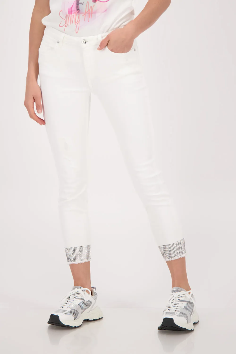 Monari Jeans with Rhinestone Embelishment M407445