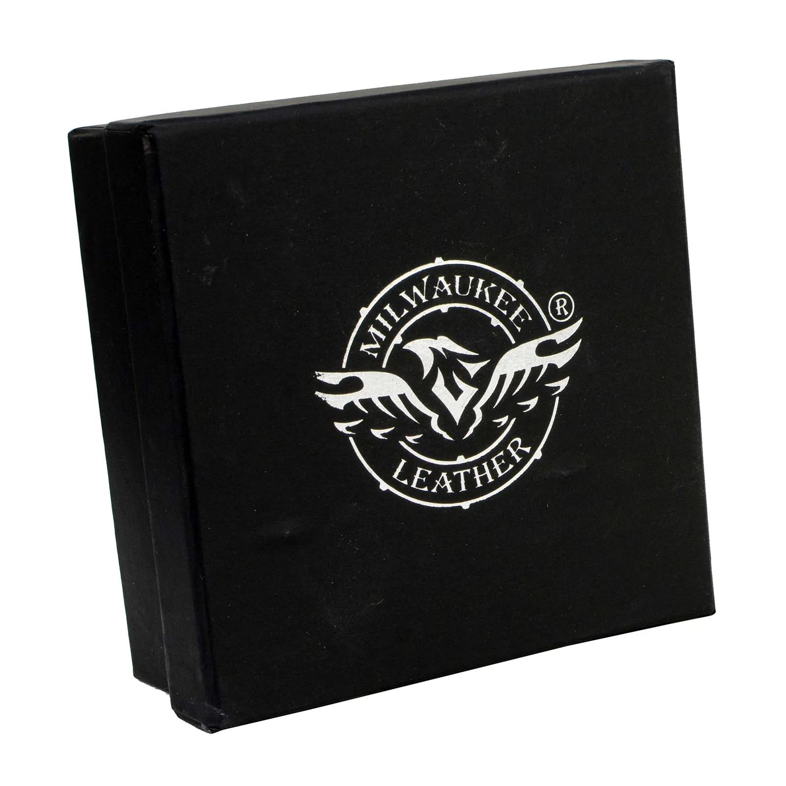MP7122 Men's Engine Block & Wings - Black Genuine Leather Belt W/ Interchangeable Buckle - 1.5 inches Wide