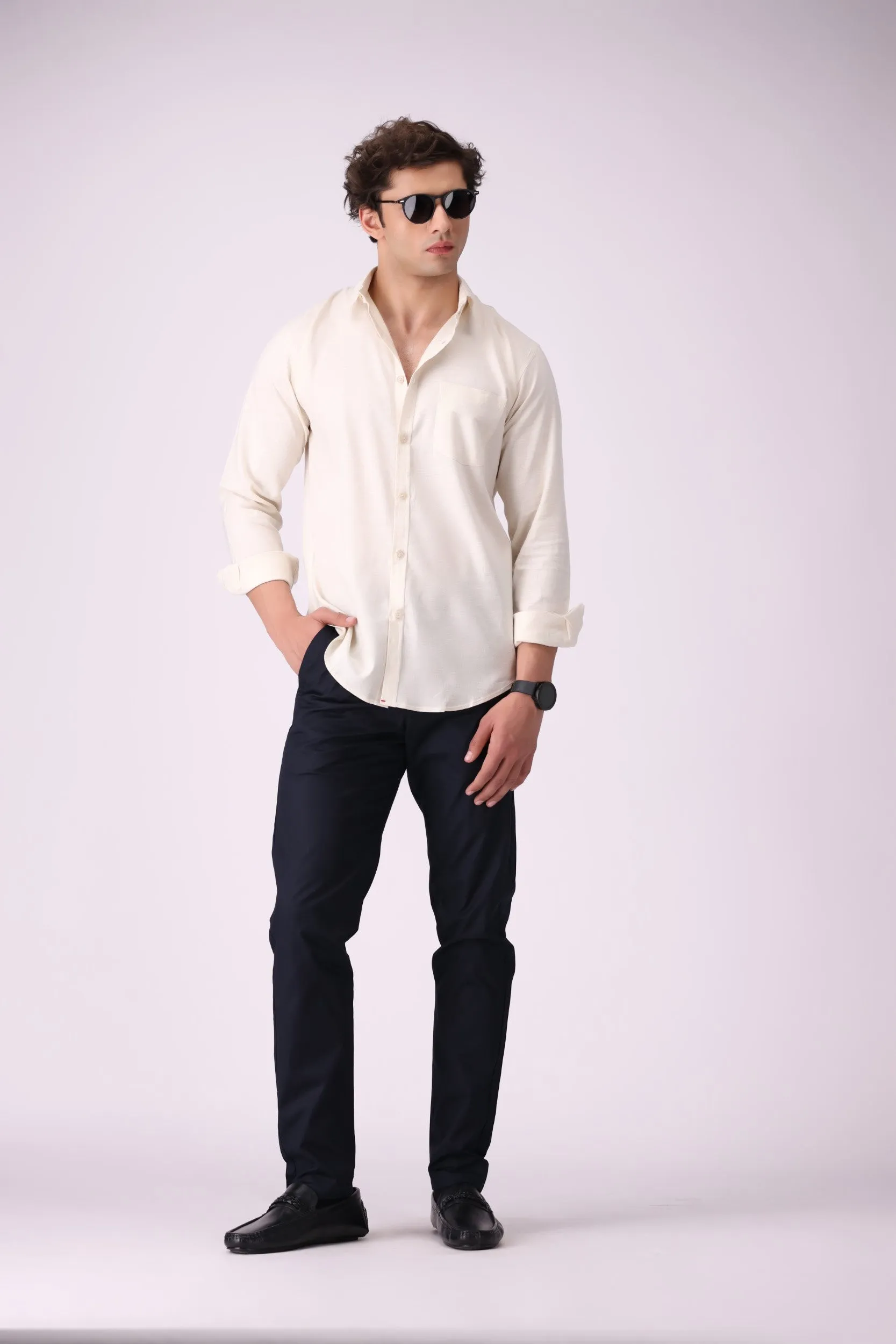 Navy Blue Cotton Pant