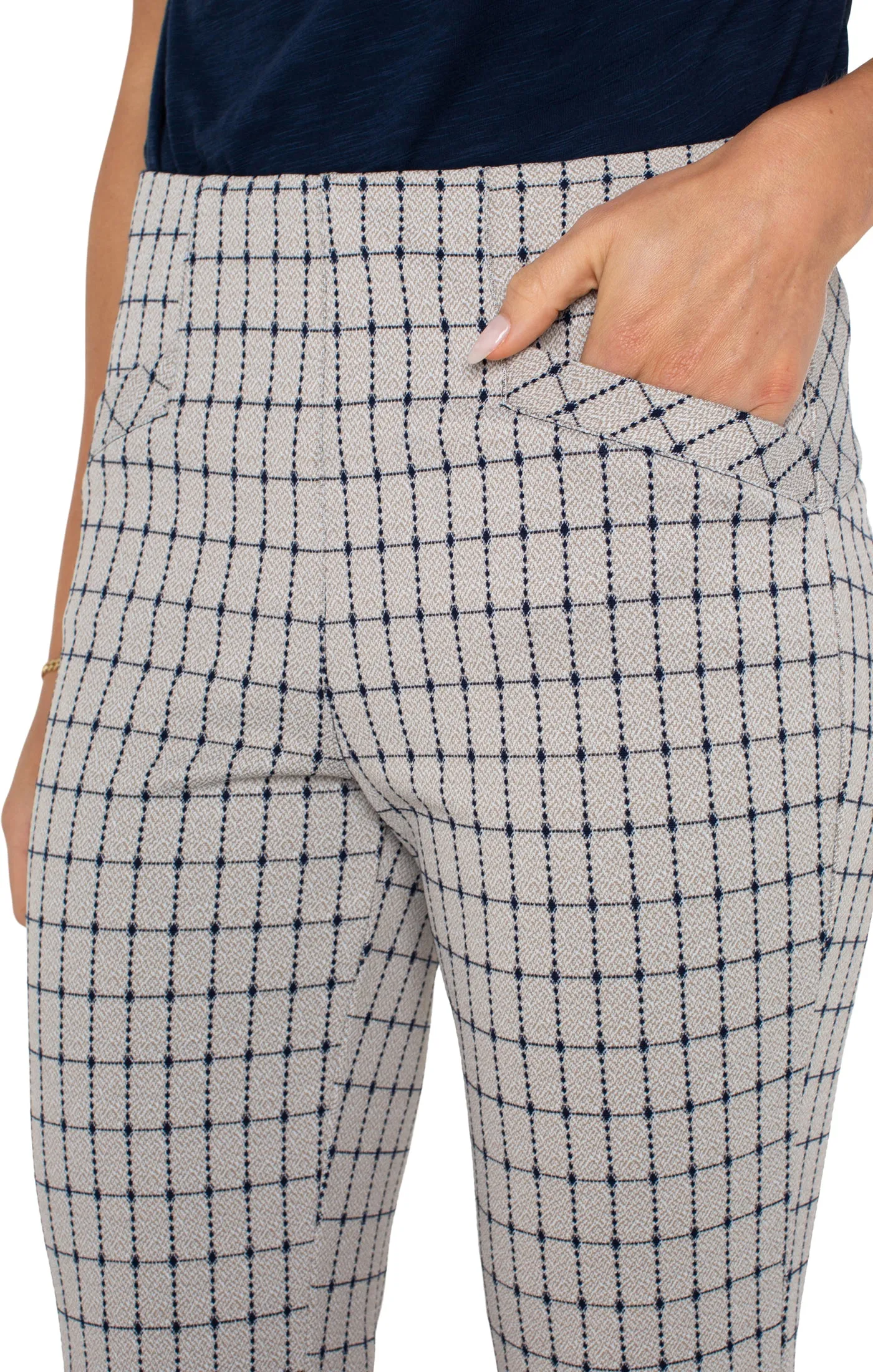 Navy Taupe Stella Kick Flare
